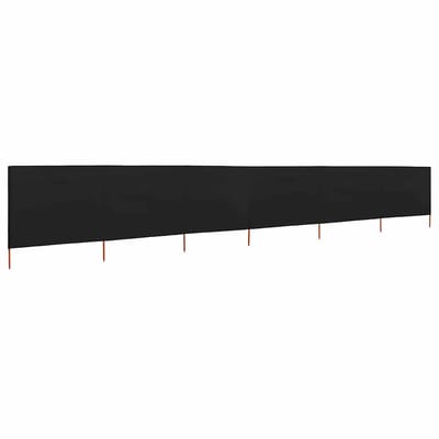 vidaXL - Windscherm - 6-panelen - 800x160 - cm - stof - zwart