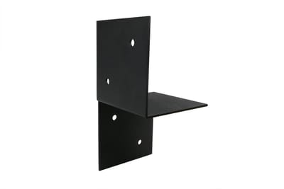 Wovar Pergola Muurbevestiging Zwart Gecoat voor 12 x 12 cm balken Links | Per Stuk
