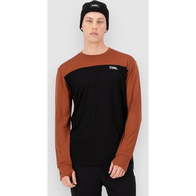 Mons Royale Yotei Merino Thermo Shirt oranje