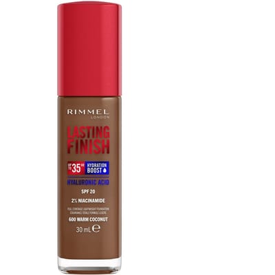 Rimmel Lasting Finish 35Hr Foundation 30 ml (Verschillende Tinten) - 600 Warm Coconut