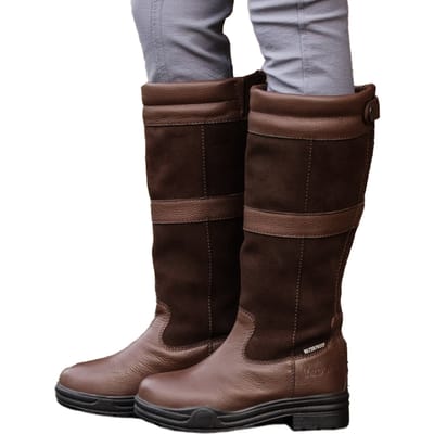 Brogini Hollingworth Leder Laarzen met Ritssluiting voor Volwassenen (Bruin)