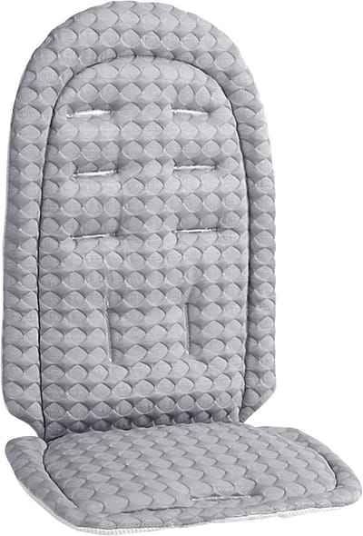 Kinderwageninleg - Baby Ondersteuning - Comfortabel Reizen - Omkeerbaar Ontwerp - 36 x 64 cm - Grijs