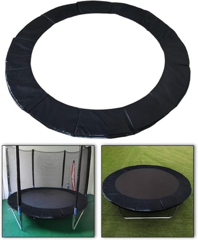 Trampoline Randbeschermer - Veiligheidskussen - Trampoline Veiligheid - 360 Graden Bescherming - 8 Inch - Zwart