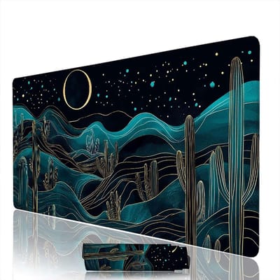 XXL Muismat - Bureauonderlegger - Bureau Organisatie - Waterafstotend Oppervlak - 120x60 cm - Abstract Patroon