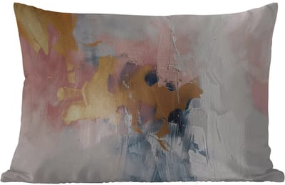 Buitenkussens - Tuin - Abstract - Pastel kleuren - Goud - Modern - Aesthetic - 50x30 cm