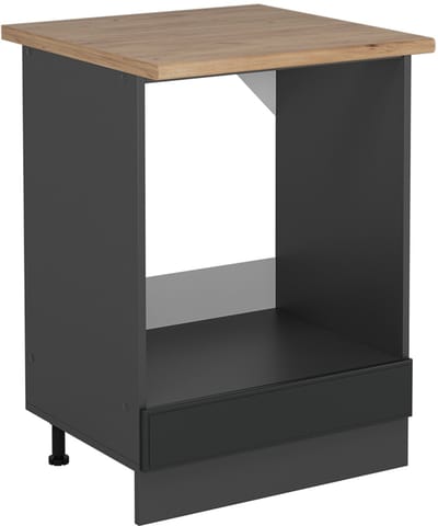 Vicco R-Line Ovenombouwkast – 60 cm, WB Eik Antraciet landhuis