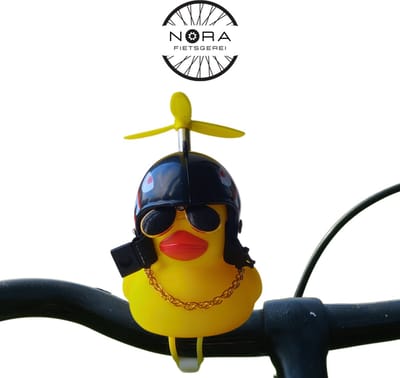 Badeendje decoratie - zwarte helm - speelgoed / kind / kinderen / accessoires fiets / auto / badeendjes / cadeau badkamer accessoires / badkamermeubel / jongen / meisje