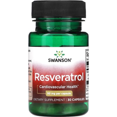 Resveratrol, 50 mg, 30 Capsules