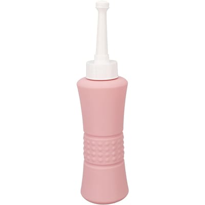 500ML Bidet Fles Draagbaar Handheld Multifunctioneel Postpartum Verzorging Bidet Roze met Opbergzak voor Reizen Recht white