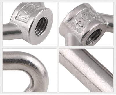 Dailygoods- Oogmoer Roestvrij Staal 304 - Ringmoer - Hefgereedschap - Corrosiebestendig - Draagvermogen - Eenvoudige Installatie - Hefmoer