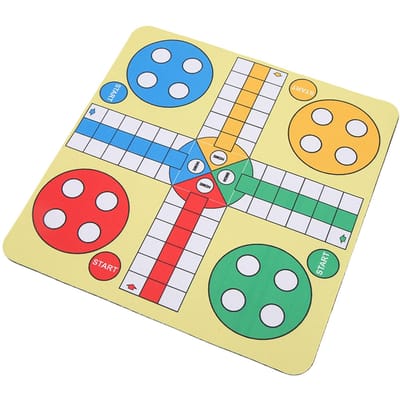 Vliegend Schaken Spelbord Opvouwbaar Compact Wasbaar Leer Kan Gebruikt Worden Als Muismat Party Bord blue