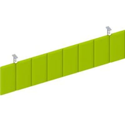 Frontpaneel bureau onder, groen, B 1600 mm