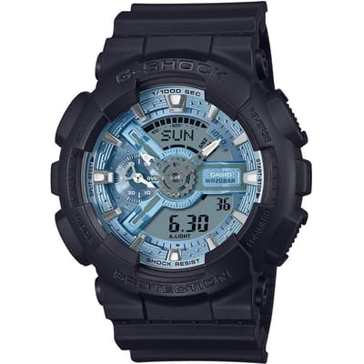 Casio G-shock Heren Zwarte Horloge GA-110CD-1A2ER
