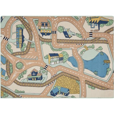 Kleden Rugsx REBEL ROADS TAPIJT Playtime 32 Kleine stad, 95x133 cm
