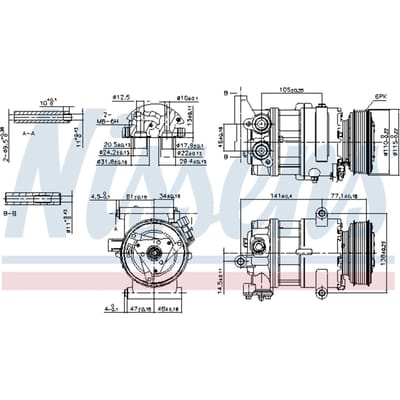 Compressor, airconditioning FIRST FIT NISSENS 89590
