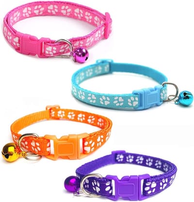 Verstelbare hondenhalsband voor kleine rassen met belletjes - Duurzaam polyester en nylon