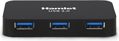 Hamlet XHUB430BKPW interface hub USB 3.2 Gen 1 (3.1 Gen 1) Micro-B 5000 Mbit/s