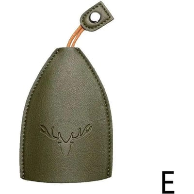 Leuke creatieve uittrekbare sleutelhoes Sleutel portemonnee Nieuwe kerst eland Cartoon huishoudsters auto sleutelhouder hoesje leren sleutelhanger etui groen