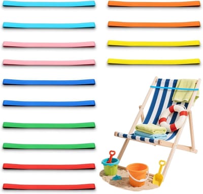 Famanu – Handdoekbanden - Siliconen Strandhanddoekclips Strandbanden voor Strandstoelen - Strandhanddoekhouder Strandhanddoekclip voor Strandstoelen Zwemmen Vakantie