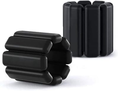 Polsgewichten 450 G - 2 Stuks – Enkelgewichten Ook Geschikt – Voor Yoga, Pilates, Wandelen, Balans- En Krachttraining – Fitness Armbanden – Zwart – Voor Dames En Heren - 30x7.4cm
