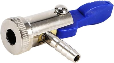 Schrader Ventiel, Bandenventiel Connector voor Luchtpomp, 6 Mm Buiten Diameter met Veilige Klem voor Auto, Motor en Fiets