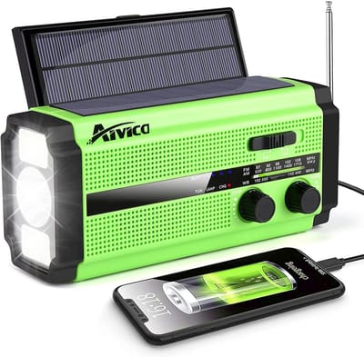 Noodradio met Oplaadbare Batterij, 5 Oplaadmogelijkheden, Zaklamp en SOS Alarm