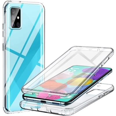 Coque - HouTF - Samsung Galaxy A51 - 360 Degrés Protection - Antichoc - Anti-Rayures transparent