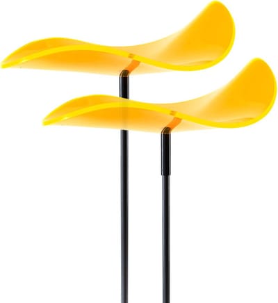 Cazador Del Sol Zonnevangers Lucy - tuin decoratie voor buiten - Ø150mm x 120cm Geel Set2