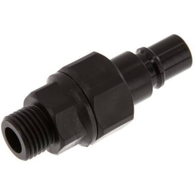 POM DN 7.2 Koppeling Insteeknippel G 1/4 inch Buitendraad Dubbele afsluiting