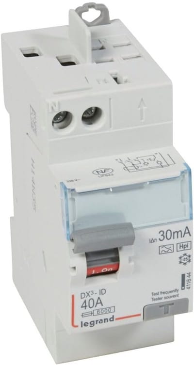 Differentieelschakelaar 2-polig 40A 30mA Type HPI voor Veilige Elektrische Installatie