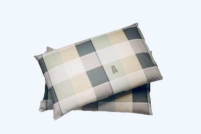 Jaquet Bedding Katoenen Kussensloop – Geruit Design ‘Groene Tijden’ – 100% Katoen – 48x74cm-Groen