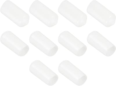 Rubberen Doppen Set - Buisstop Eindkap - Meubels Beschermen - Zacht Elastisch Materiaal - 105 mm Binnendiameter - Wit