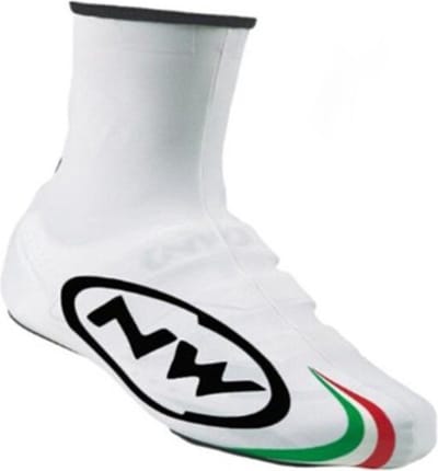 NW / Northwave overschoen - fiets / mountainbike / zomer / warm / thermo / regen / water / Wit / Maat L 39-40
