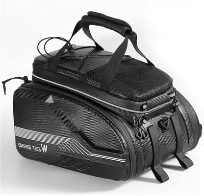 Fietstassen Bagagedrager - Zadeltassen Fiets - Fietsen Opslag - Waterdicht EVA Hardshell - 40 Liter - Zwart