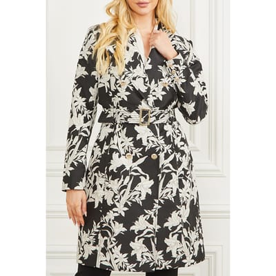 GUESS Marciano By  Sunburst Trench Black Print Taglia: XXS | Trench Outlet | Donna | Nero