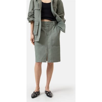 Closed Utility Skirt Faded Green Größe: W25 | Midiröcke Outlet | Damen | Grün