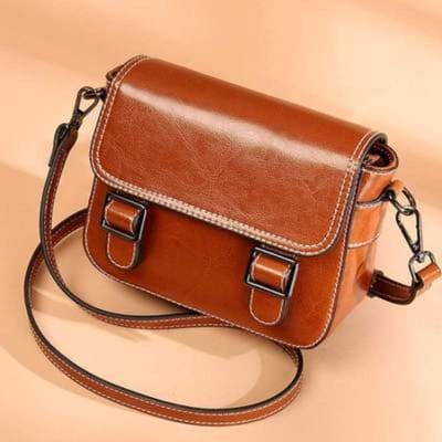 Nieuwe Stijl Tas voor Dames Trendy Crossbody Tas Niche Eenvoudig en Veelzijdig Eénschouder Onderarm Zadel Tas brown