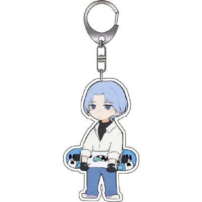 Acryl Sleutelhanger voor Sk8 The Infinity Reki Kyan Miya Chinen Langa Hasegawa Chibi Versie Anime Cartoons Acryl Sleutelgesp Cadeau 3psc white