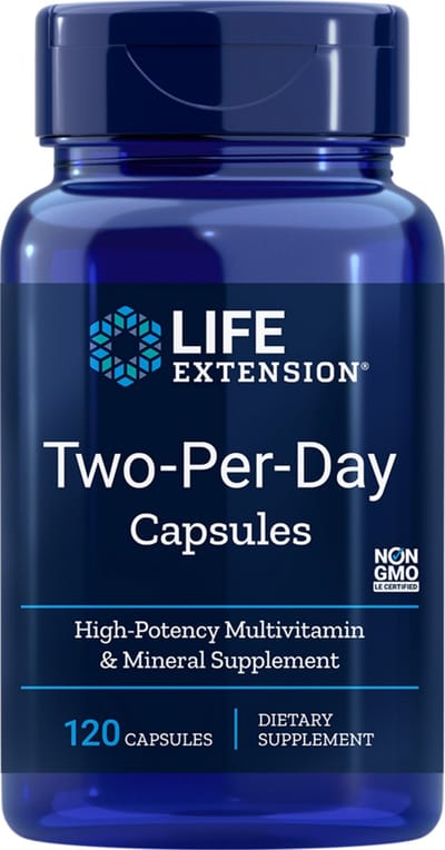 Two-per-Day Multivitamine (120 capsules) - Life Extension
