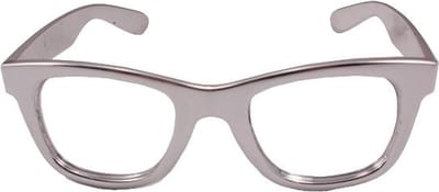 Folat - Feestbril - Metallic Zilver