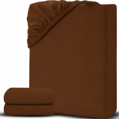MKSS® Matrasovertrek 180x200 - Dekbedovertrek - Hoeslaken - Matrasbeschermer - Extra Zacht -Chocoladebruin