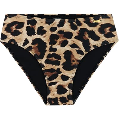 Protest MIXCelebi - Bikini broekje Dames - Hoge taille - Normale pasvorm - Hoge taille - Volledige dekking - Bruin