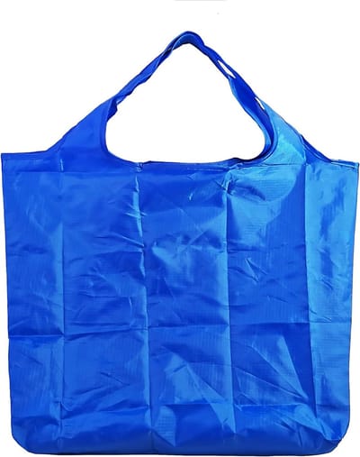 Grote Vouwbare Tas 43 x 66 cm, Herbruikbare Winkeltas, Lichtgewicht Handtas, Sneldrogend en Scheurbestendig voor Winkelen, Reizen en Uitjes