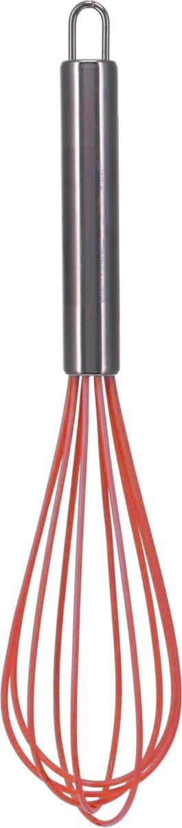 La Cucina Garde - zilver/rood - RVS/Siliconen - 26 cm - Keukengerei