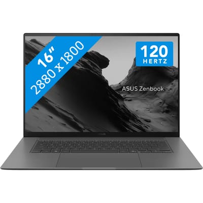 ASUS Vivobook S16 M3607HA-SH5NDW AMD Ryzen™ 7 260 Laptop 40,6 cm (16") WUXGA 16 GB DDR5-SDRAM 512 GB SSD Wi-Fi 6 (802.11ax) Windows 11 Home Nederlands Zilver