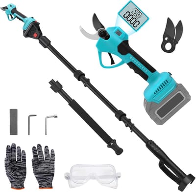 Telescopische Snoeischaar - Mini Kettingzaag - Heggenschaar - Takkenschaar - Takkenzaag - Elektrische Snoeizaag met Accu - Accu