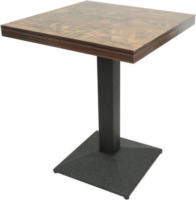 Bistrotafel Vierkant - Salontafel Eettafel - Eten en Werken - Robuust en Duurzaam - 60 x 60 x 75 cm