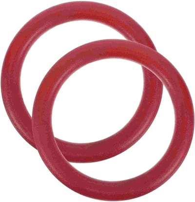 Gymnastiek Ringen - Oefen Ringen - Krachttraining Thuis - Antislip Grip - 2 Stuks - Rood