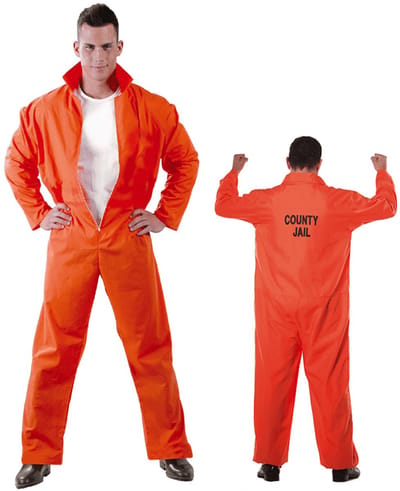 Fiestas Guirca - Convict Adult (maat 46-48) - Carnavalskleding - Carnaval - carnavalskleding 2027 - Carnaval kostuum - WK voetbal 2026 - WK voetbal versiering - WK voetbal outfit - Nederland WK