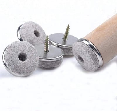 32x Viltglijders met Schroef Ø28mm - Professionele Vloerbeschermers voor Stoelen en Tafels